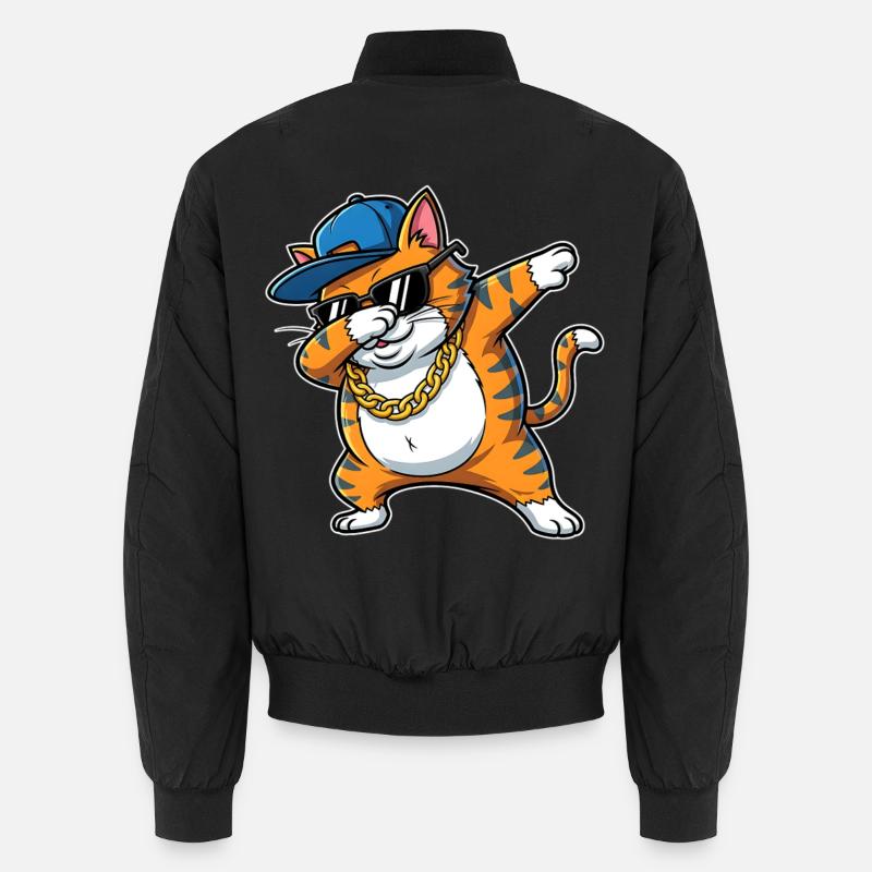 Dessin animé hip-hop cool du chat Bomber unisexe