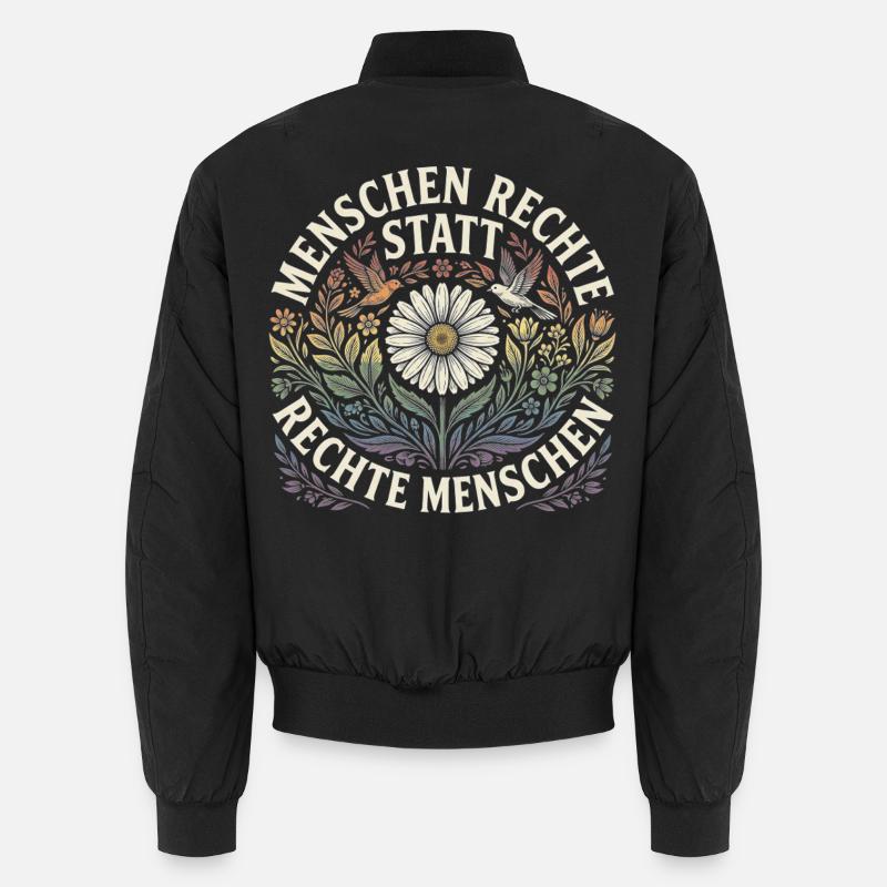 Equality Statement Radicalized by Decency Trend - Unisex Bomberjacke - Schwarz