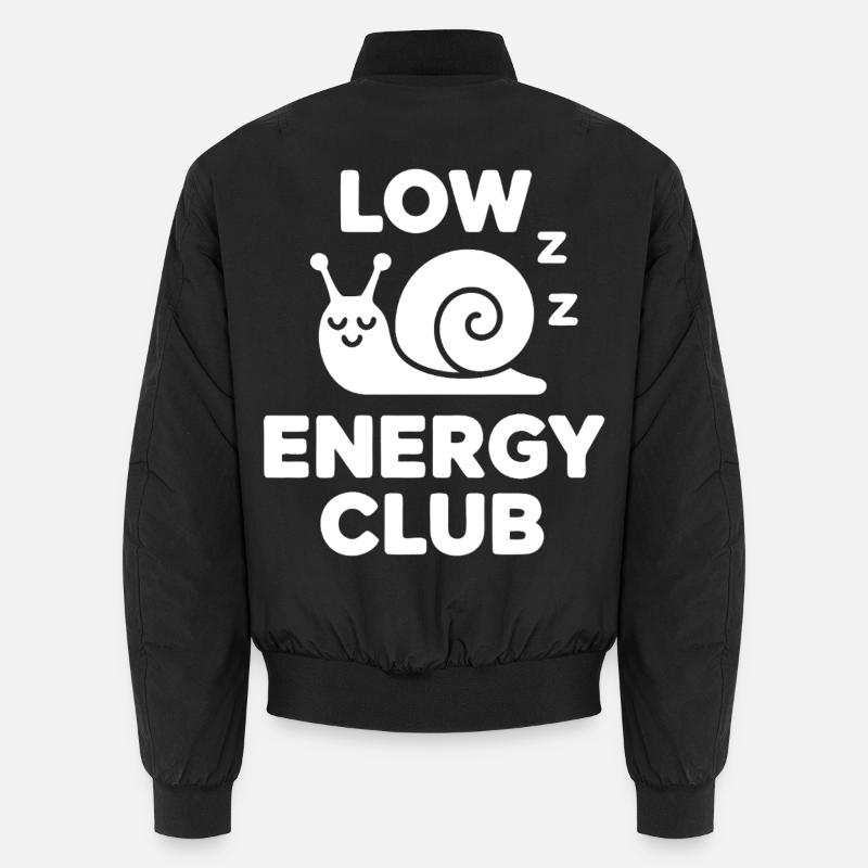 Langsame Schnecke Club - Unisex Bomberjacke - Schwarz