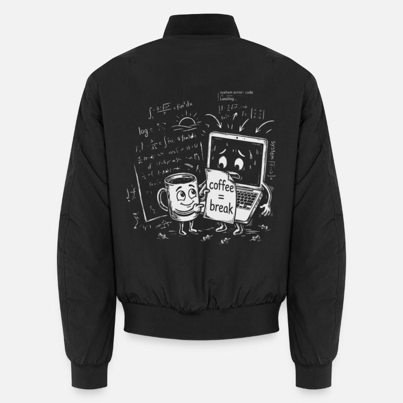 IT-Chaos im Büro: Coffee Break Geschenk - Unisex Bomberjacke - Schwarz
