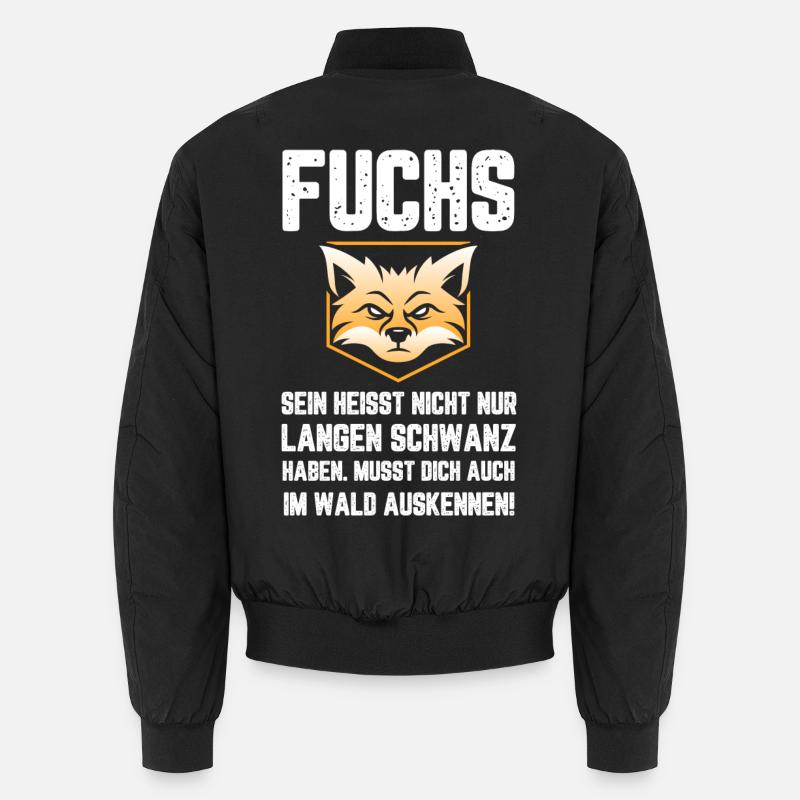 Fuchs Lustiger witziges Spruch Unisex Bomberjacke
