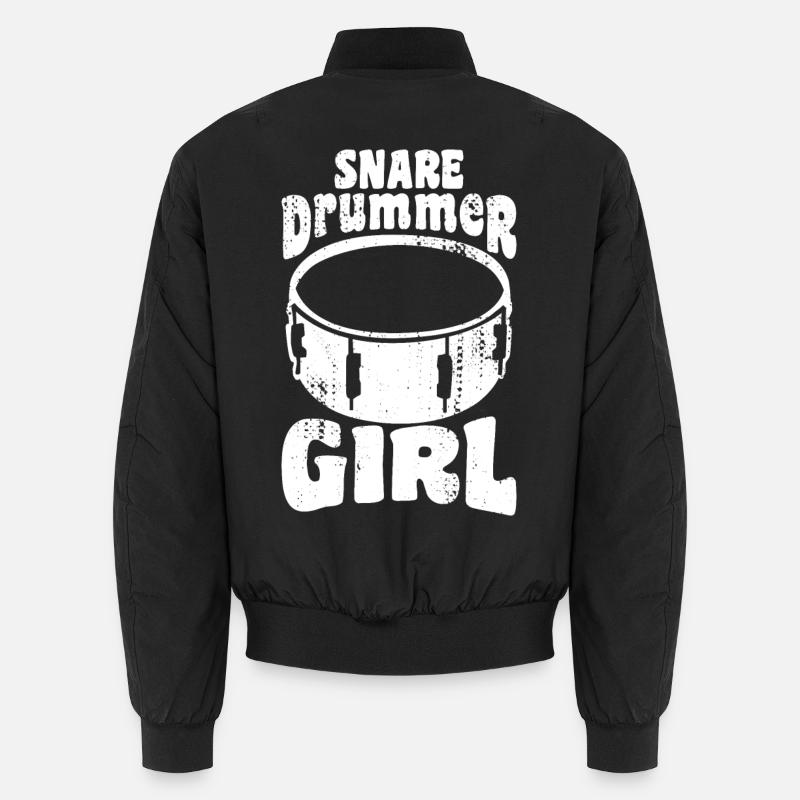 Fille batteur - Bomber unisexe - noir