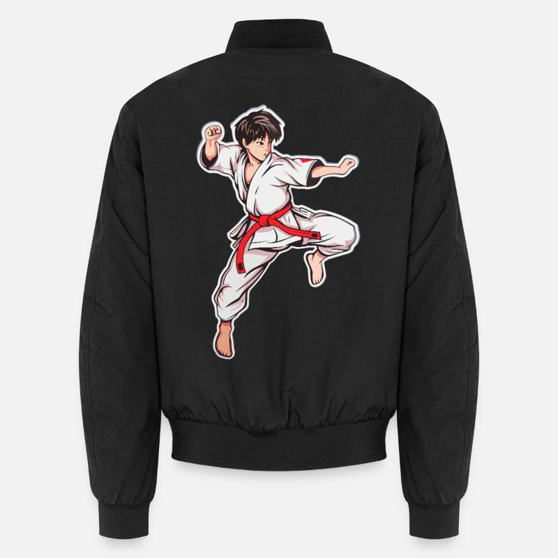 Karate Boy - Unisex Bomber Jacket - black
