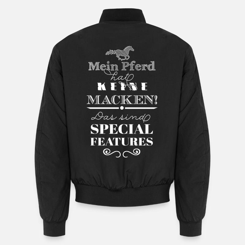 Mein Pferd hat Special Features Unisex Bomberjacke