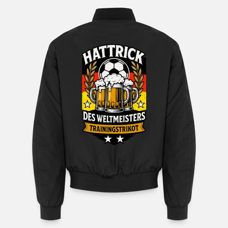 Fußball Bierkrug Design Unisex Bomberjacke