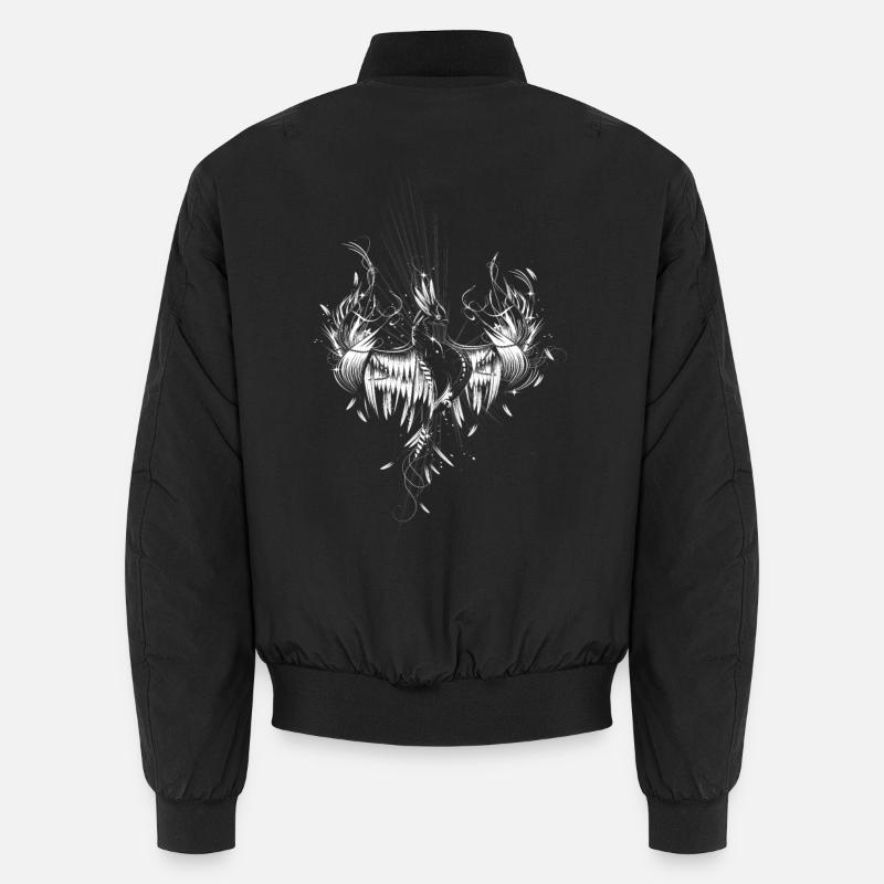 Phoenix from the ashes - Unisex Bomber Jacket - black