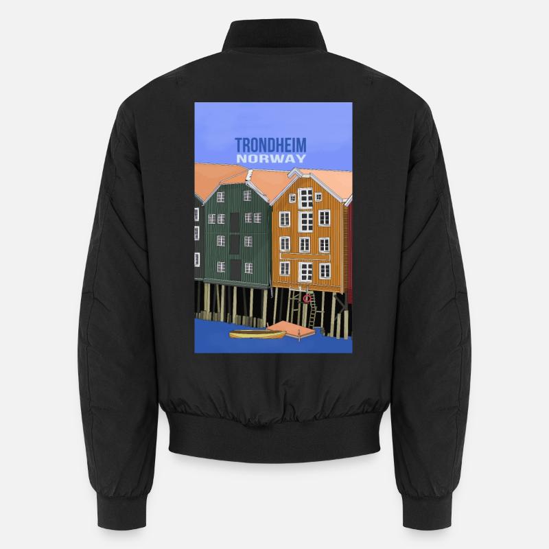 Trondheim Norwegen Unisex Bomberjacke
