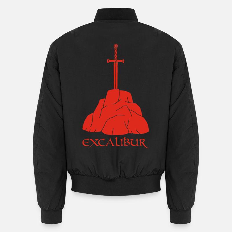 L'épée Excalibur (rouge) Bomber unisexe