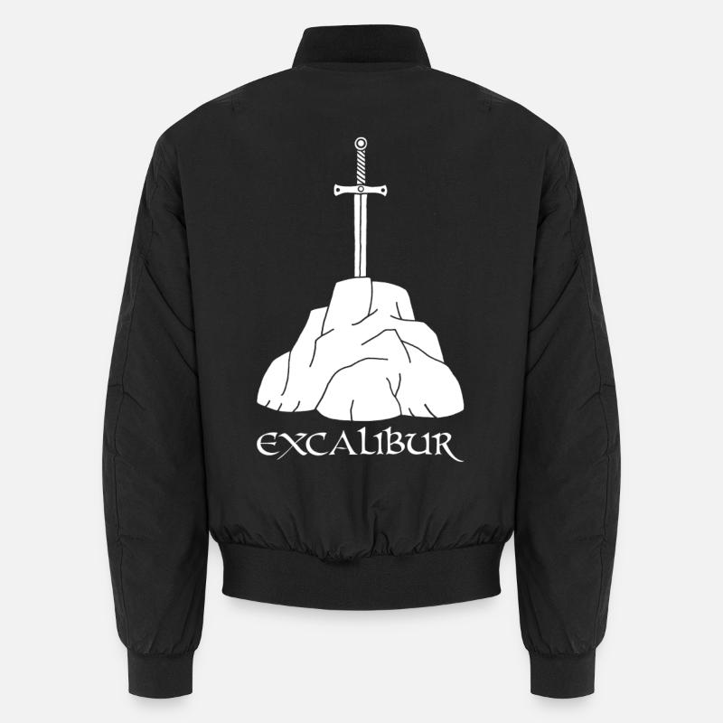 L'épée Excalibur (blanc) Bomber unisexe
