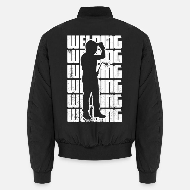 Fun welding - Unisex Bomber Jacket - black
