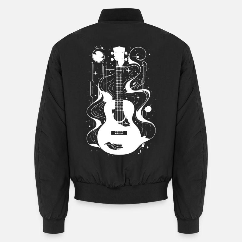 Ukulele Drawing Unisex Bomber Jacket