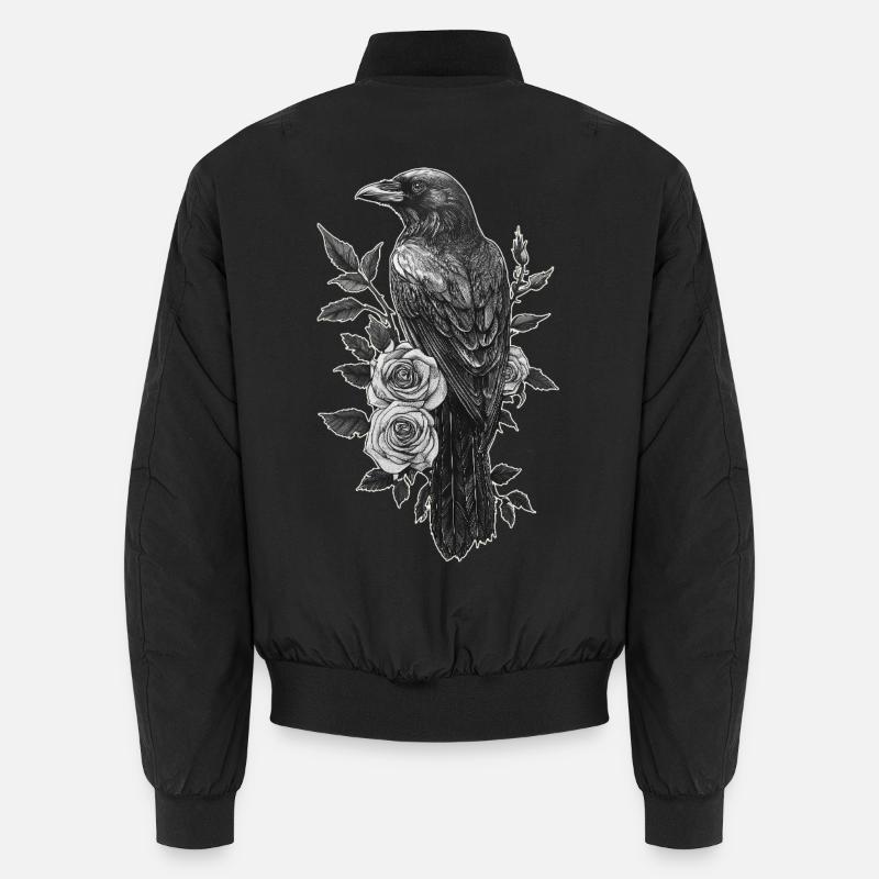 Raven Unisex Bomber Jacket