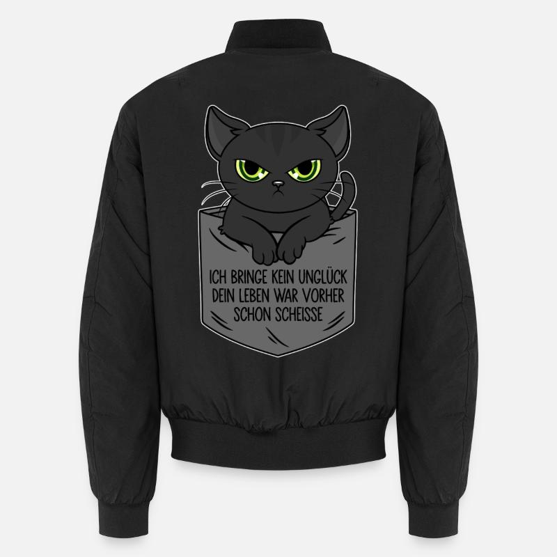 I don't bring any misfortune - life was already shit Unisex Bomber Jacket