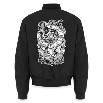 Tote Schlange im Inneren - Unisex Bomberjacke - Schwarz - Hinten - AI Model Male 185 light (185cm)
