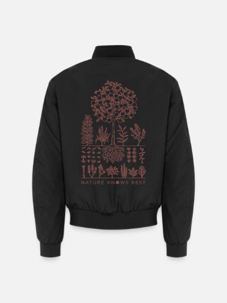 Die Natur kennt Permakultur am besten nachhaltig leben - Unisex Bomberjacke - Schwarz