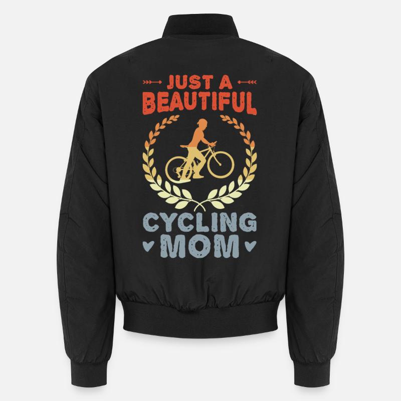 Bicycle Nut - Unisex Bomber Jacket - black
