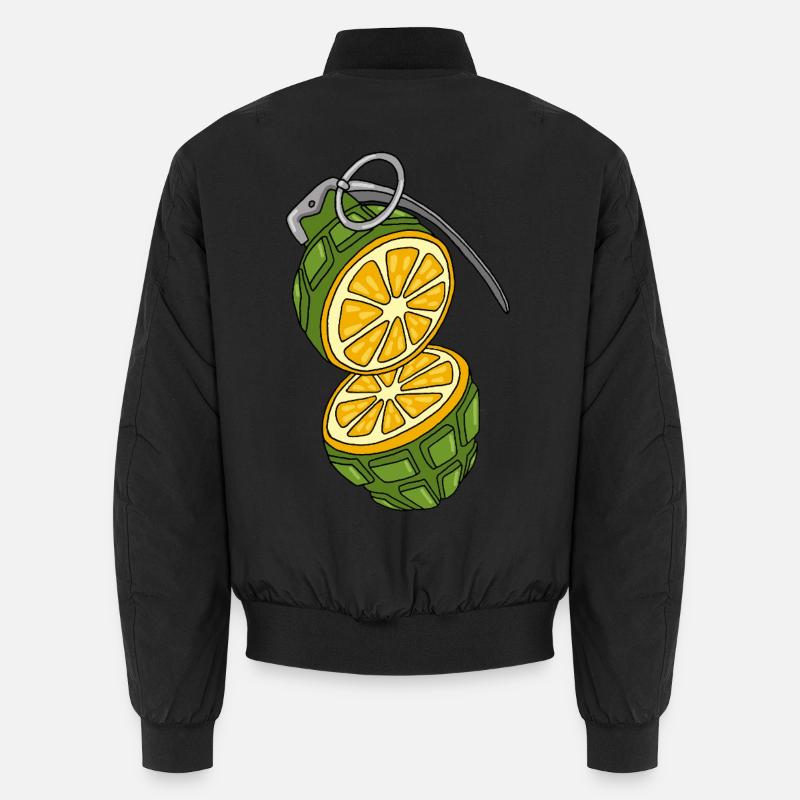 Tarnung einer Orange - Unisex Bomberjacke - Schwarz
