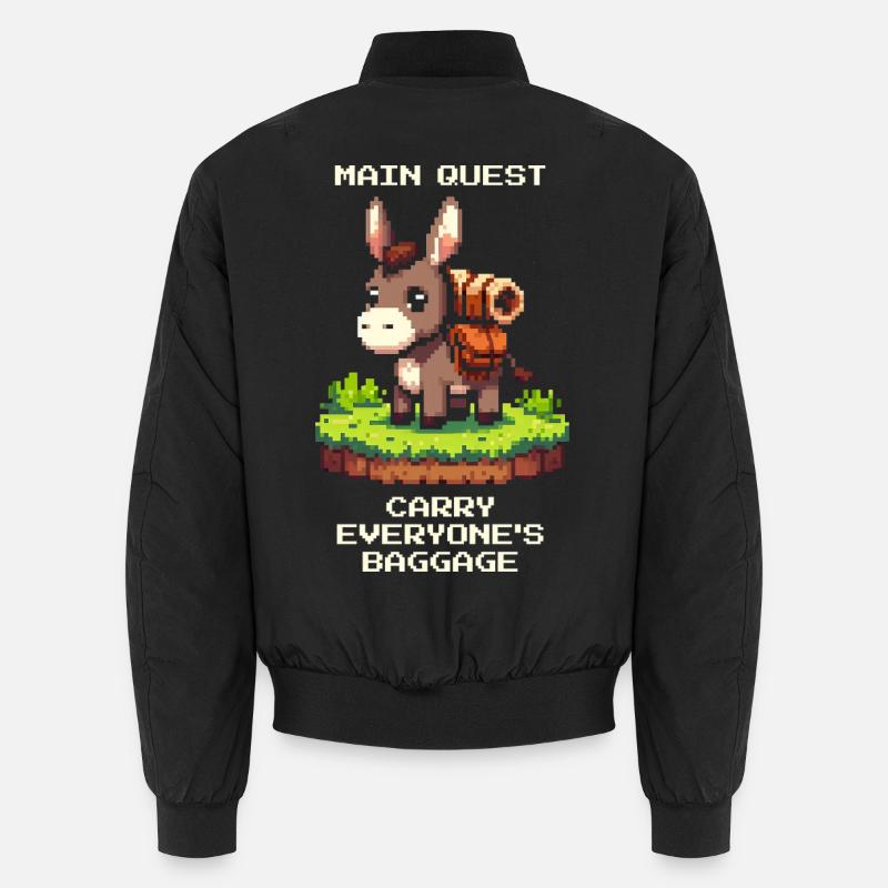 Donkey Quest: Carrying Ballast Unisex Bomber Jacket