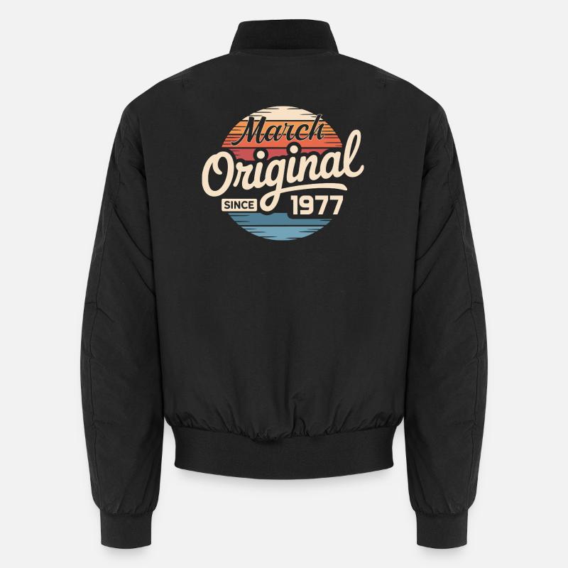 Legendary since march 1977 - Unisex Bomber Jacket - black
