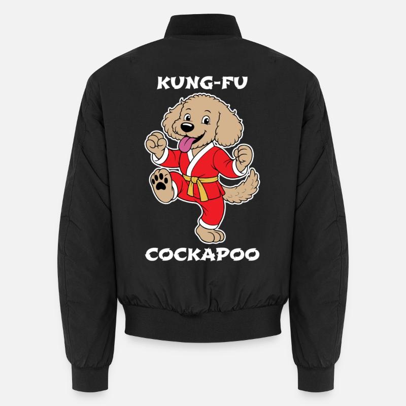 Cockapoo Kung-Fu - Bomber unisexe - noir