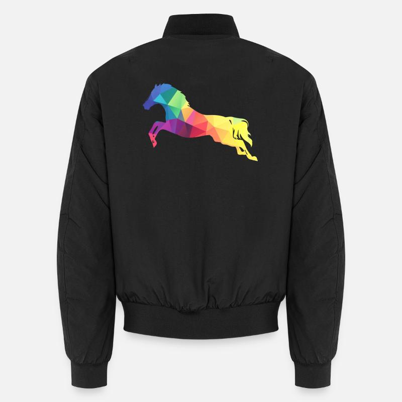 Saut de cheval - Bomber unisexe - noir