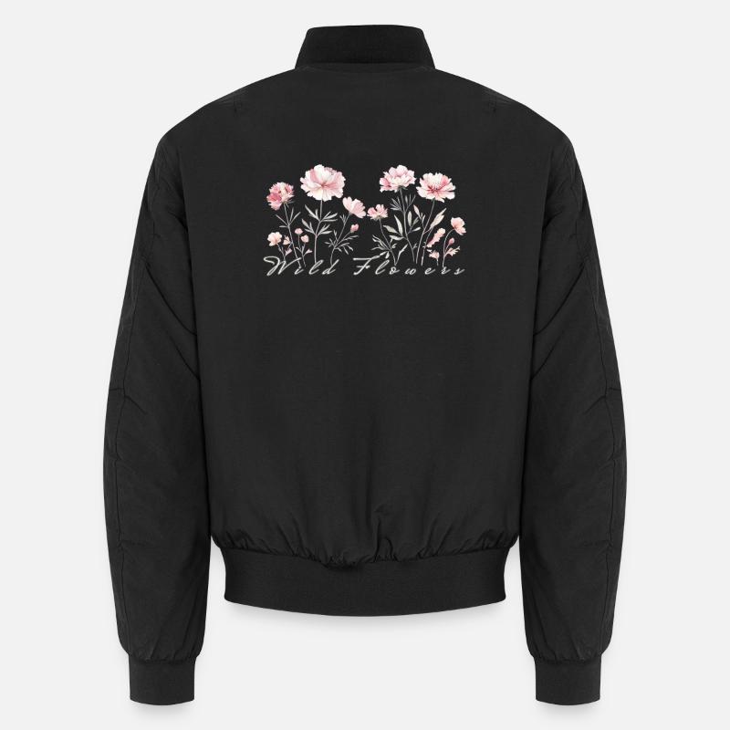 Wilde Blumen Unisex Bomberjacke
