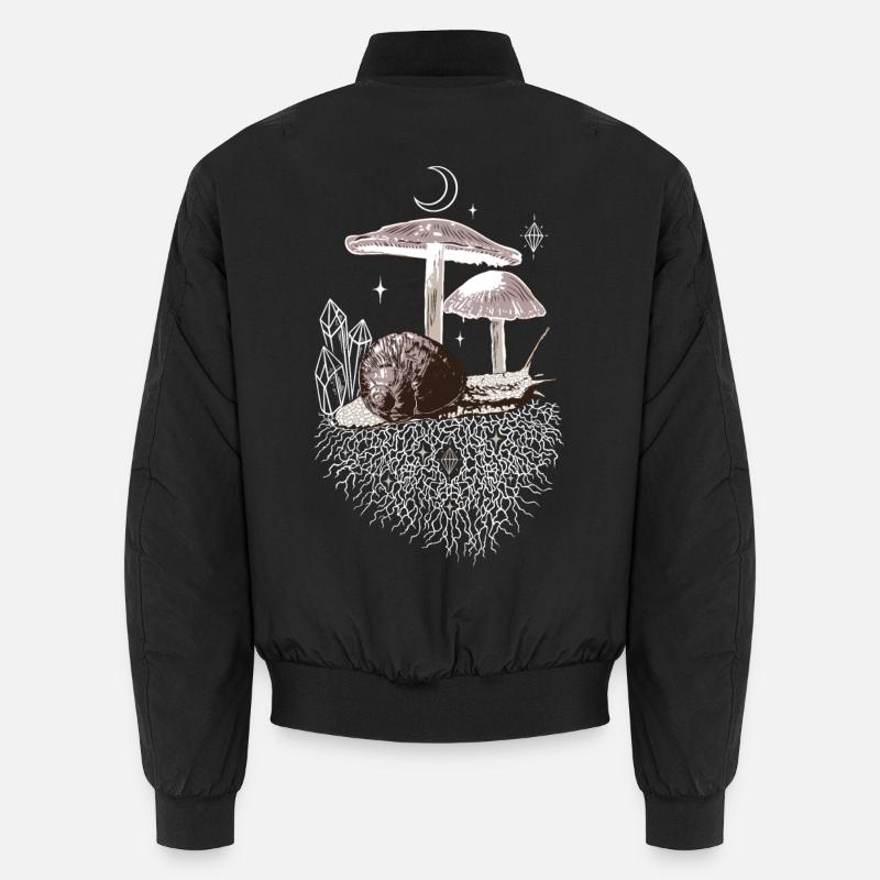 Champignons Vignoble Cristaux d’escargot Bomber unisexe