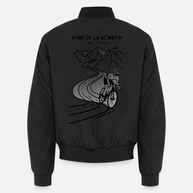 Ascent to the Cime de la Bonette Unisex Bomber Jacket