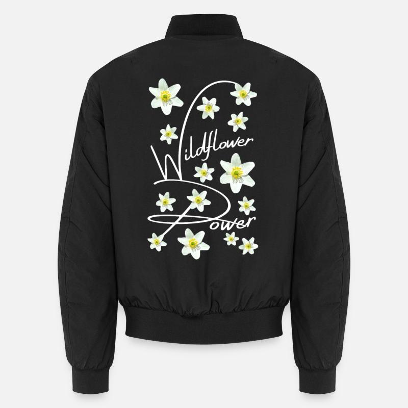 ANÉMONE SYLVIE - Bomber unisexe - noir