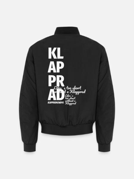 Klapprad Faltrad Fahrrad Geschenk Spruch Fashion - Unisex Bomberjacke - Schwarz