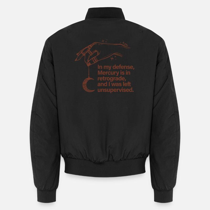 Mercury Retrograde - Unisex Bomber Jacket - black