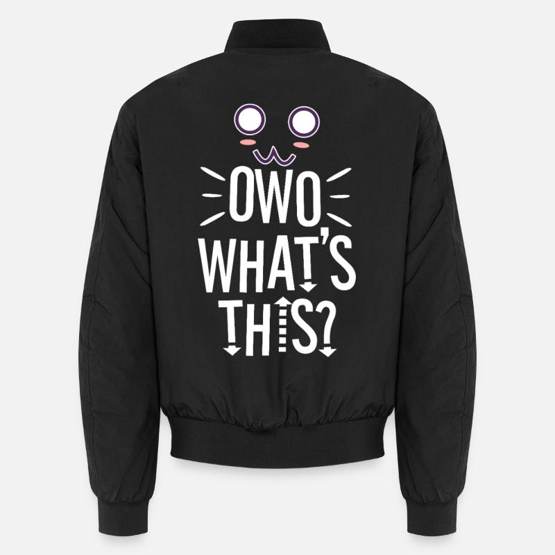 OwO What's This? - Unisex Bomber Jacket - black