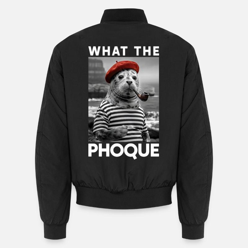 What the Phoque Pays Basque Humour Régional Basque Bomber unisexe