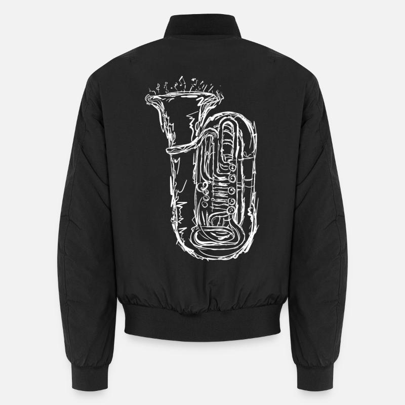 Tuba - Unisex Bomber Jacket - black