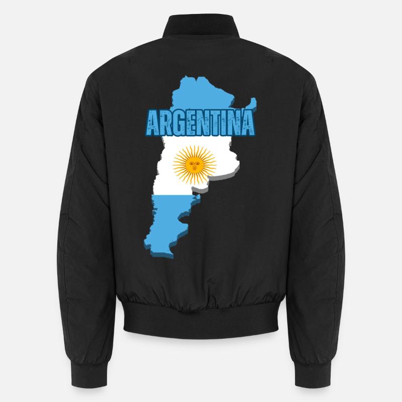 Fierté argentine, drapeau de l’Argentine Bomber unisexe