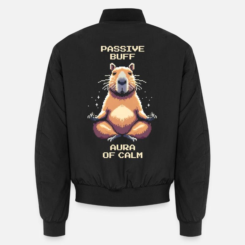 Passive Stärkung: Aura der Ruhe | Capybara Unisex Bomberjacke