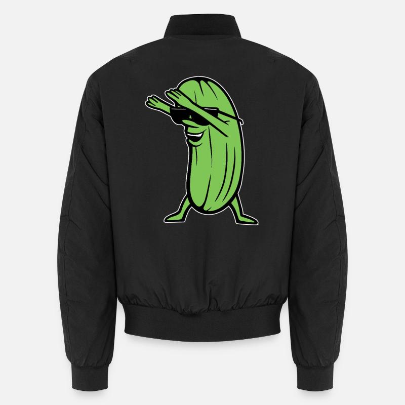 Dabbende Gurke Dabbing Dab Dance Hip-Hop Tanz Pose Unisex Bomberjacke