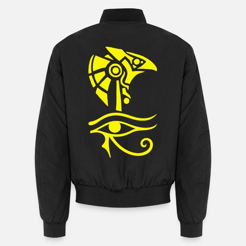 Dieu égyptien et oeil d'Horus  Bomber unisexe