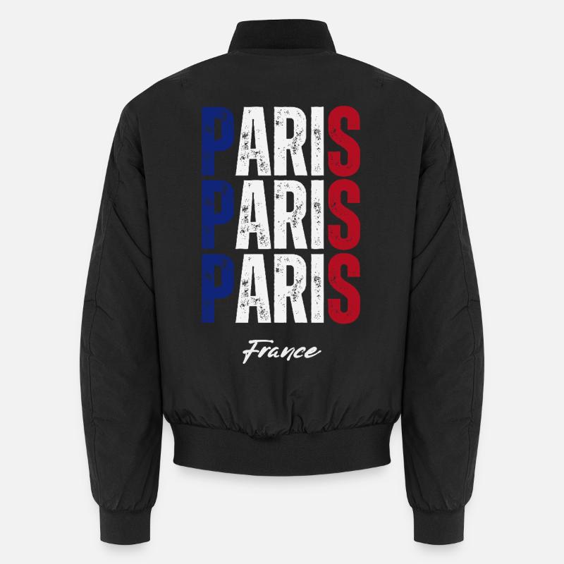 Paris Frankreich, Erinnerung an Paris - Unisex Bomberjacke - Schwarz