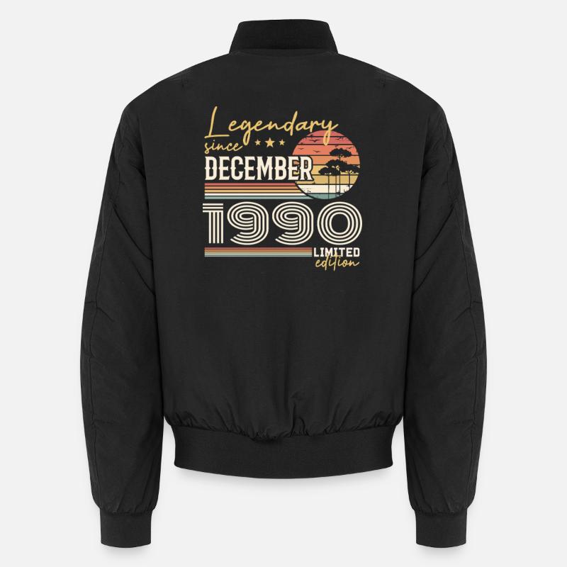 Dezember 1990 Geschenk zum 35-jährigen Jubiläum Unisex Bomberjacke