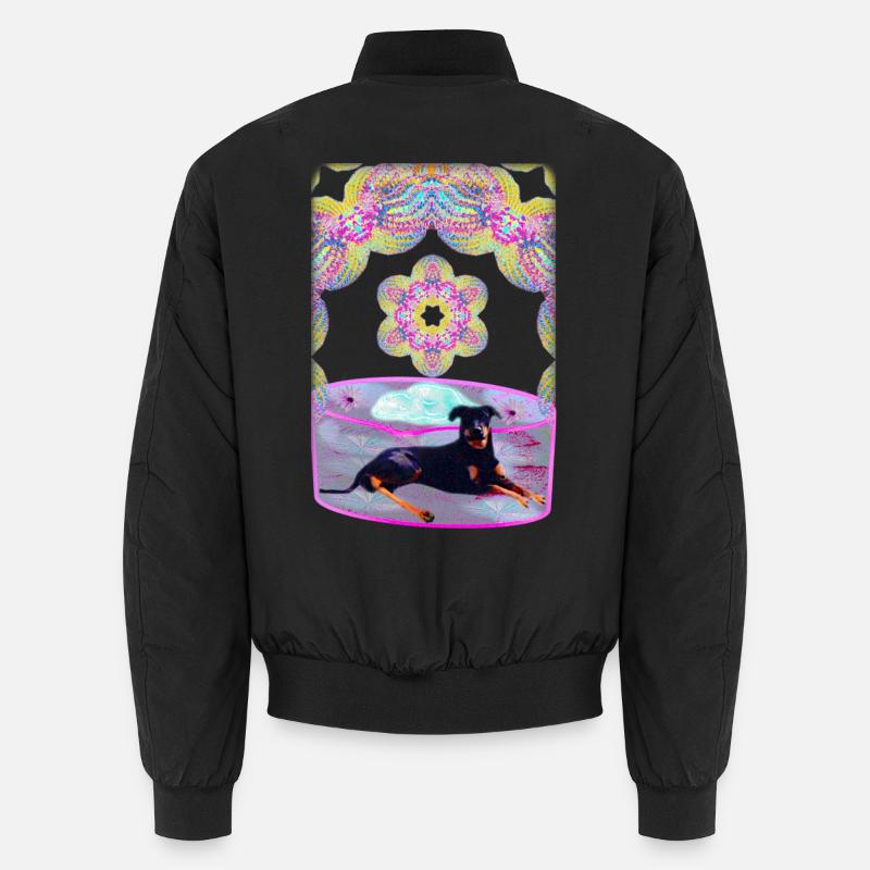 Kaléidoscope -- Lobo Aliveness dans Mandala Print Bomber unisexe