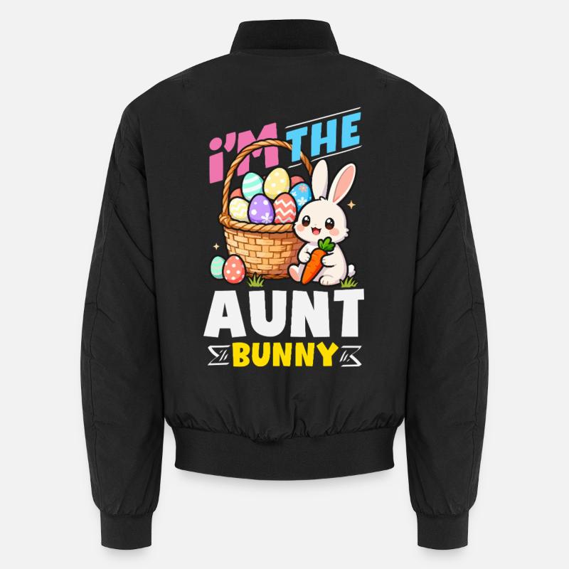 Joyeuse Pâques, douce chasse aux œufs du lapin, œufs de Pâques Bomber unisexe