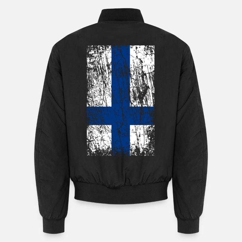 Drapeau vintage finlande Bomber unisexe