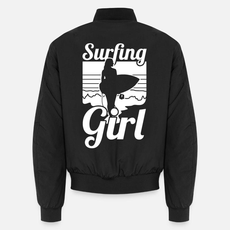 Surfeuse - Bomber unisexe - noir