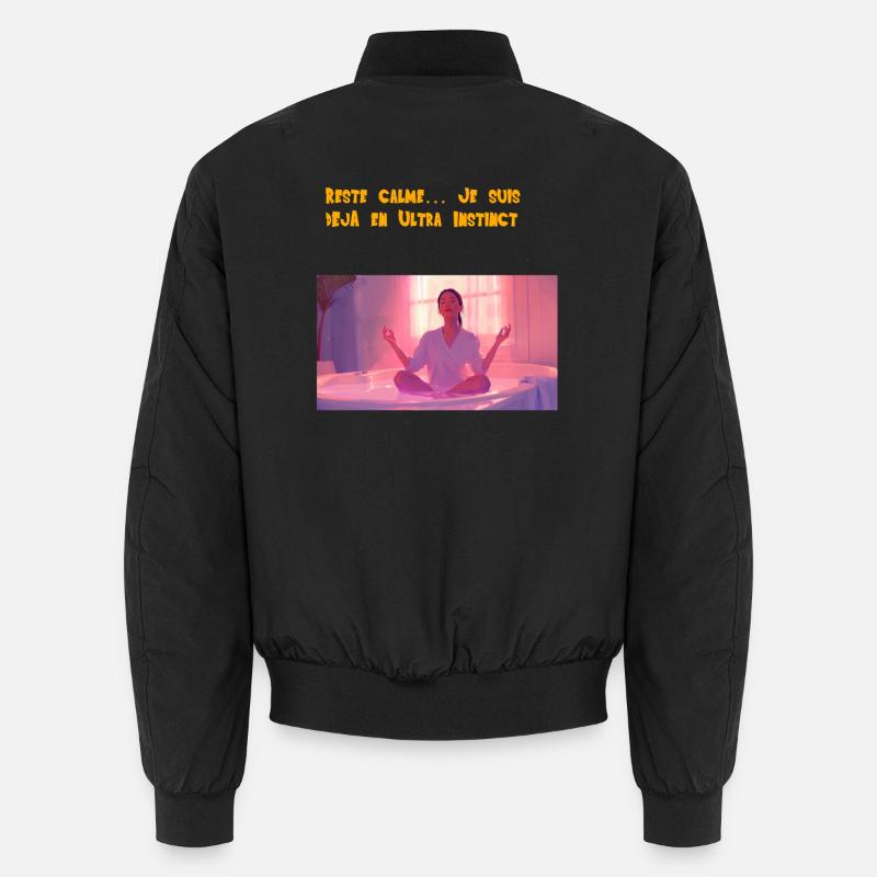 Bleiben Sie ruhig..... Ich bin bereits in Ultra Instinct Unisex Bomberjacke