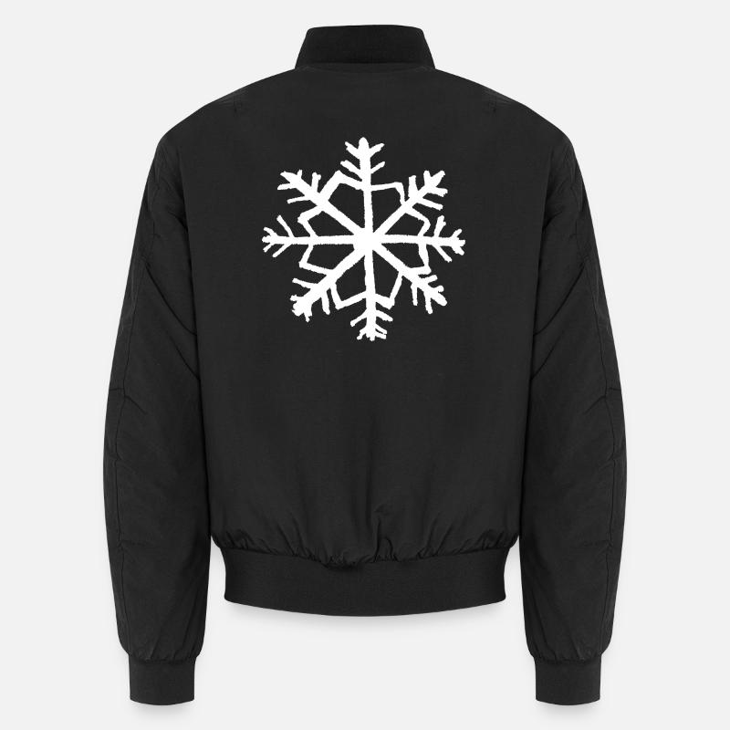 Flocon de Neige Hiver Noël Rétro Grunge Bomber unisexe