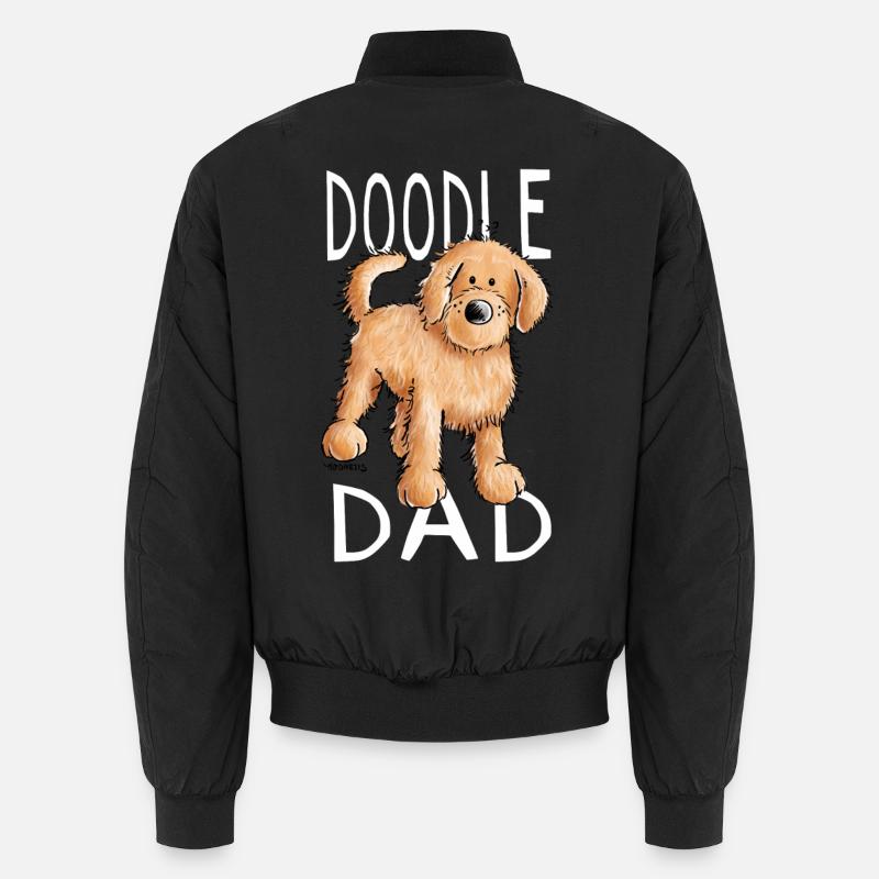 Doodle Dad - Goldendoodle - Dog Unisex Bomber Jacket