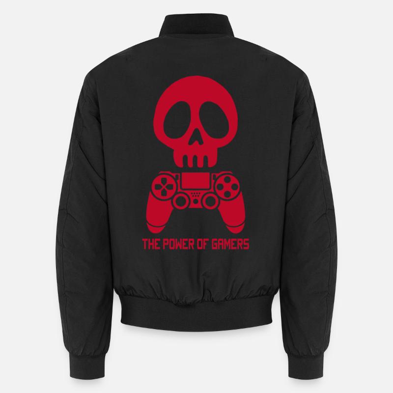 Die Macht der Spieler (Rot) Unisex Bomberjacke