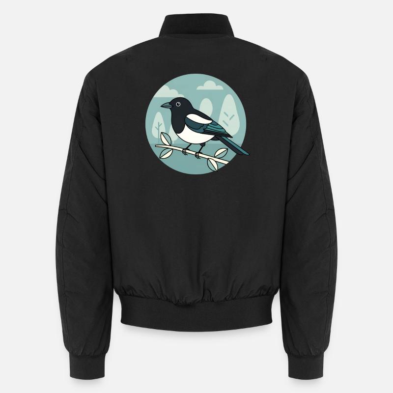 Magpie - Unisex Bomber Jacket - black