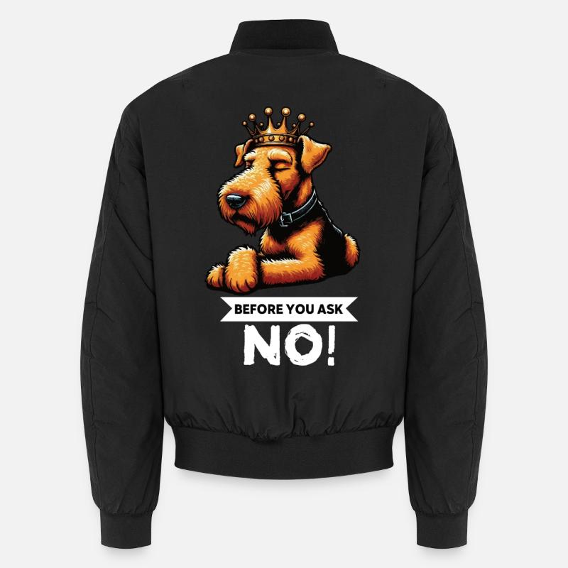 Before You Ask Airedale Terrier Airedales  Unisex Bomberjacke